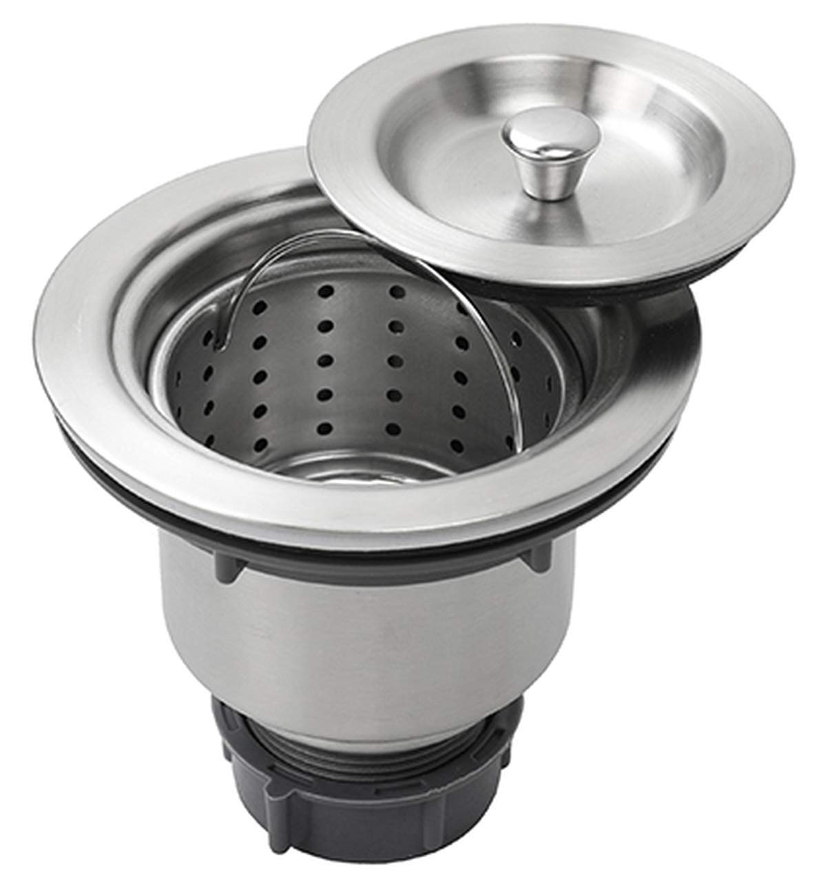 Premium 304 Stainless Steel Kitchen Sink Drain Waste Coupling with Under Basket - 4 Inch Durable Sink Strainer for Home & Commercial Use - Made in India | Perfect for Kitchen Sink Drains, Food Prep Areas & Restaurant Applications