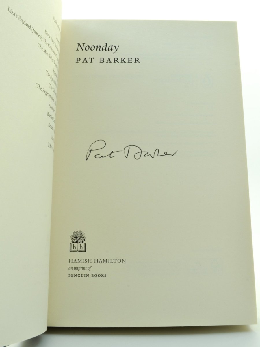 Barker, Pat Noonday - Signed First Edition | Collectible Signed Book by Pat Barker | Perfect for Book Collectors & Literary Enthusiasts