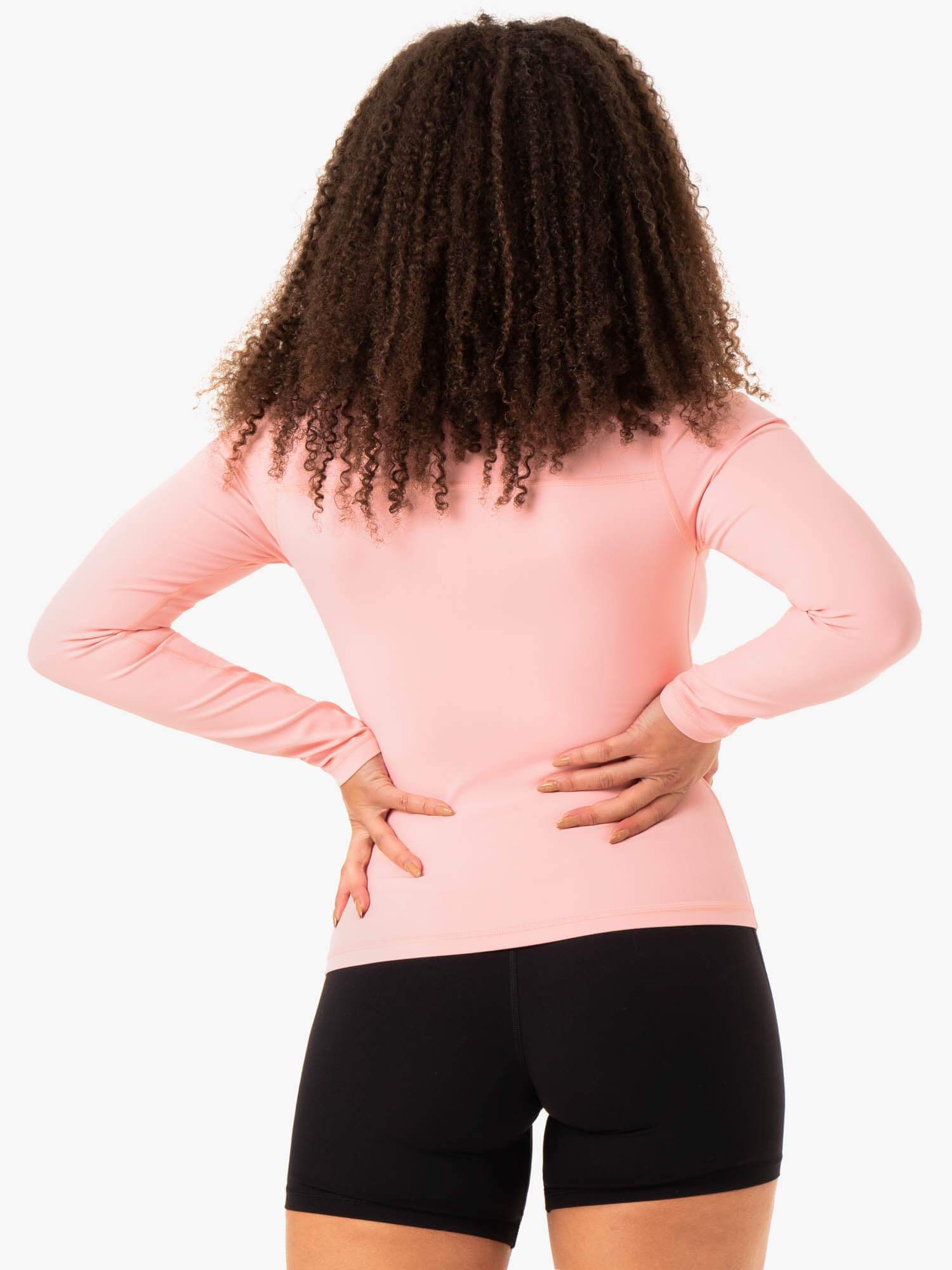 NKD Align Long Sleeve Workout Top for Women - Pink | Yoga, Gym & Running Performance Shirt