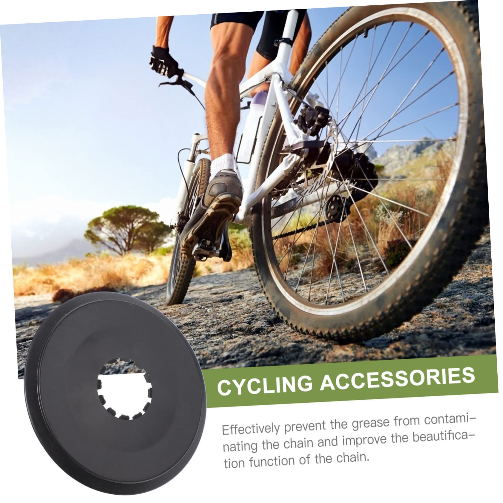 Mountain Bike Cassette Guard - Durable Rotary Freewheel Protector & Sprocket Cover for Bicycle Drivetrain Protection | Ideal for Trail Riding, Downhill & Urban Cycling