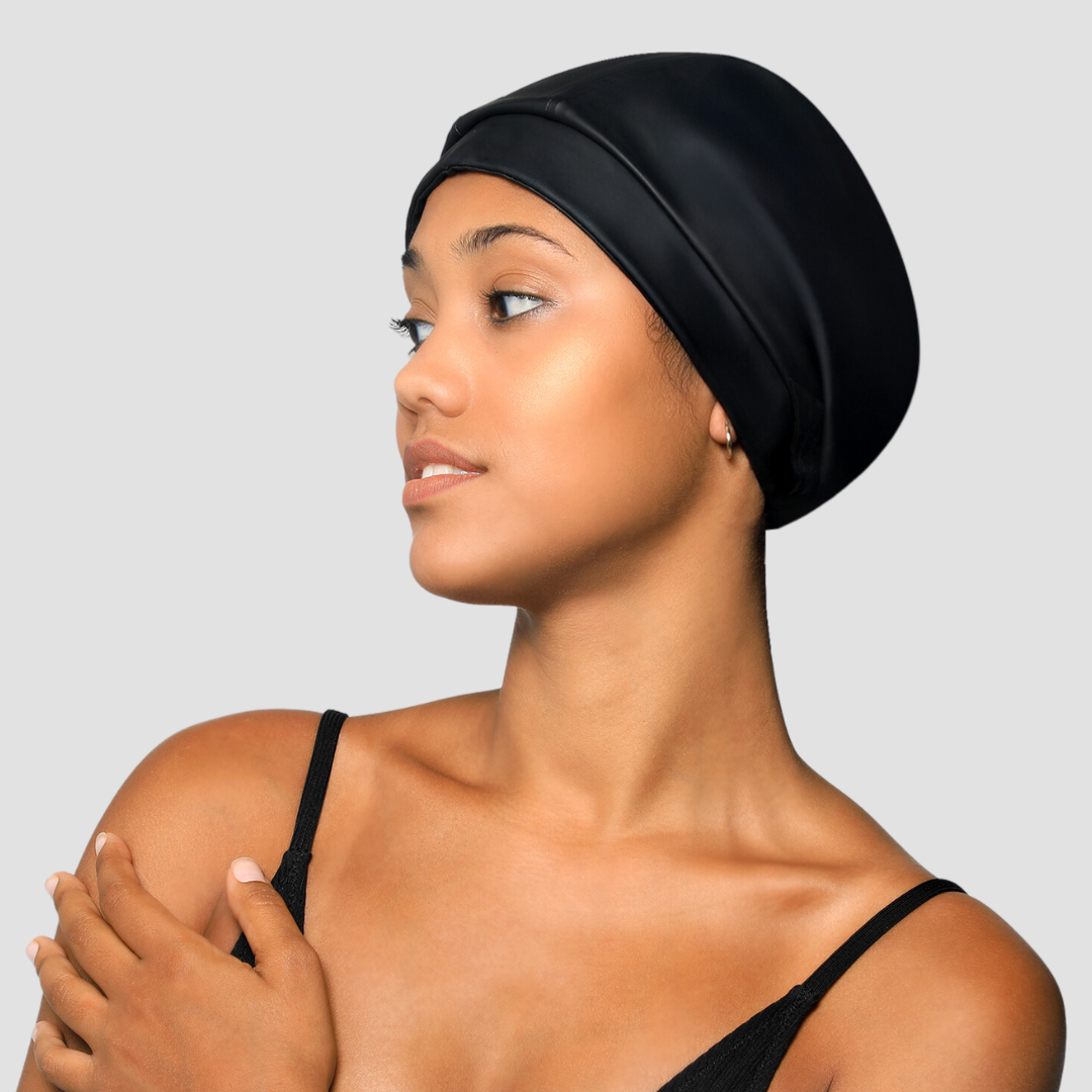 Waterproof Satin-Lined Adjustable Sport Swim Cap for Women & Men – Ideal for Swimming, Triathlons & Water Aerobics