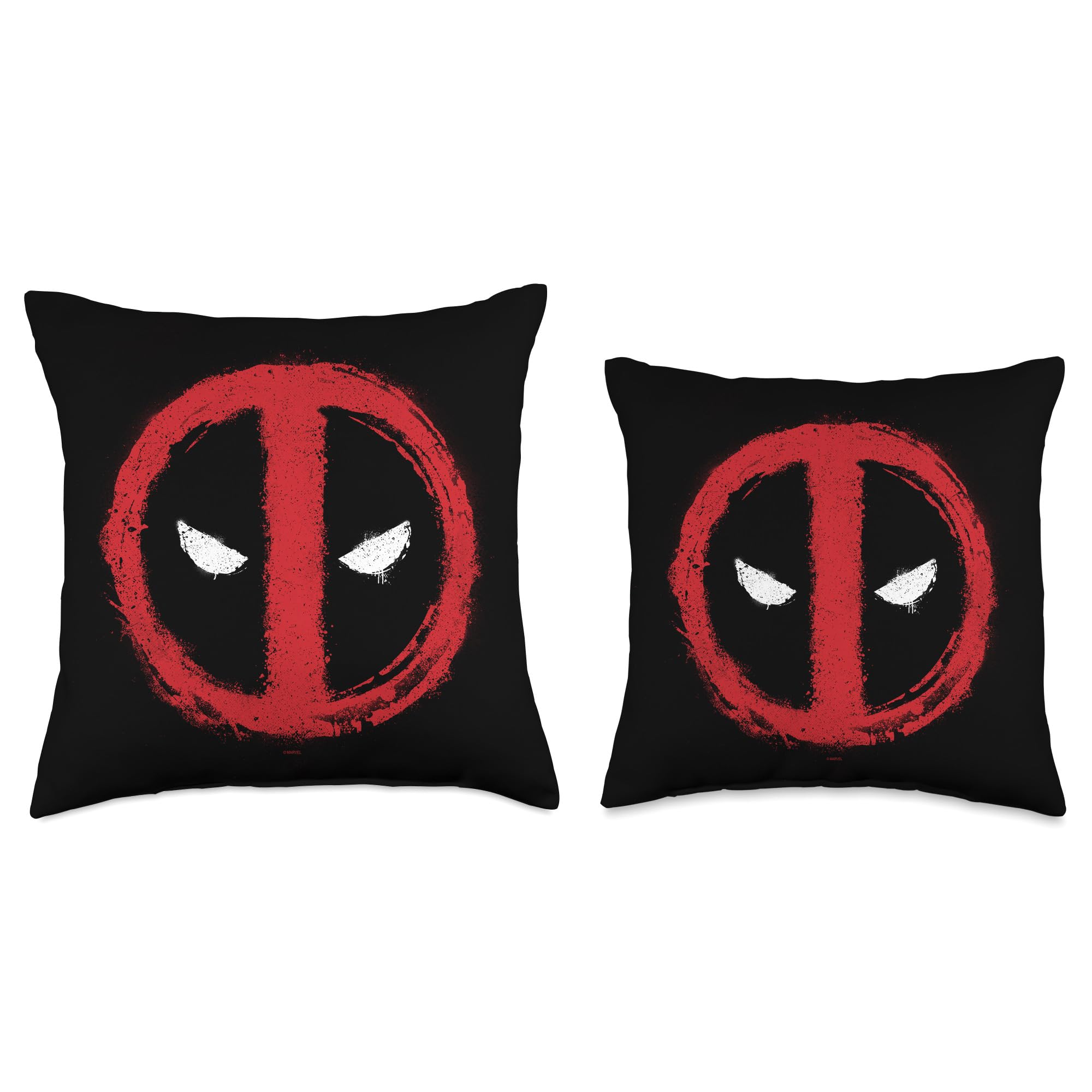 Marvel Deadpool Spray Paint Throw Pillow - Superhero Home Decor for Living Room, Bedroom & Office | Officially Licensed Marvel Merchandise