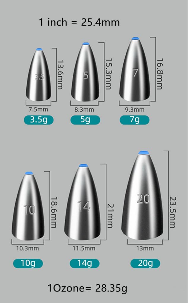 TOASIS Fishing Sinkers - Steel Weights with Rubber Core for Saltwater & Freshwater Fishing - Ideal for Bass, Trout, and Catfish Angling