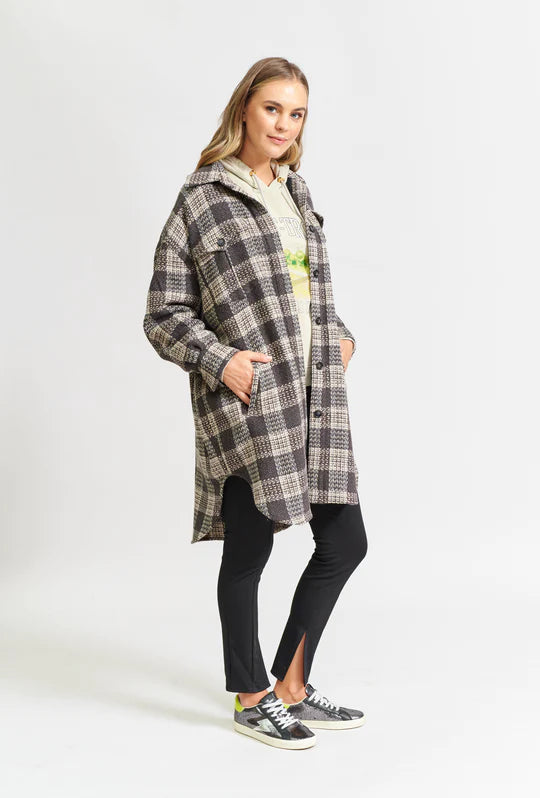 Stylish Check Shirt Jacket for Men & Women - Casual Flannel Shacket for Fall & Winter - Perfect for Outdoor Activities, Layering, and Everyday Wear