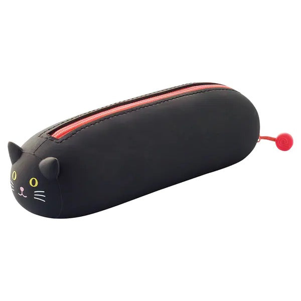 PuniLabo Nekorobi Cat Pen Pouch Case - Cute Stationery Organizer for School, Office & Travel - LIHIT LAB Collection