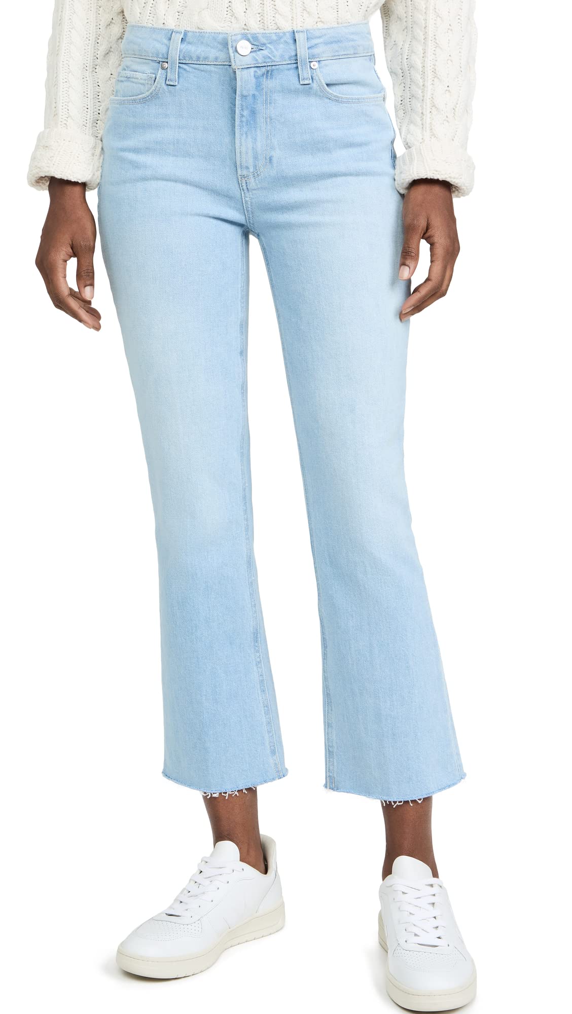 PAIGE Women's Vintage Colette High-Rise Skinny Jeans - Distressed Denim Pants for Casual Wear & Night Out