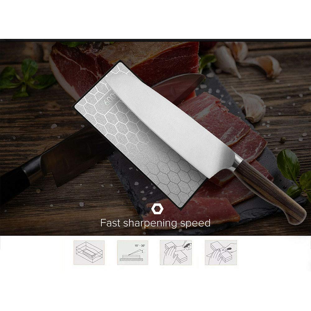 Double-Sided Diamond Knife Sharpening Stone 6
