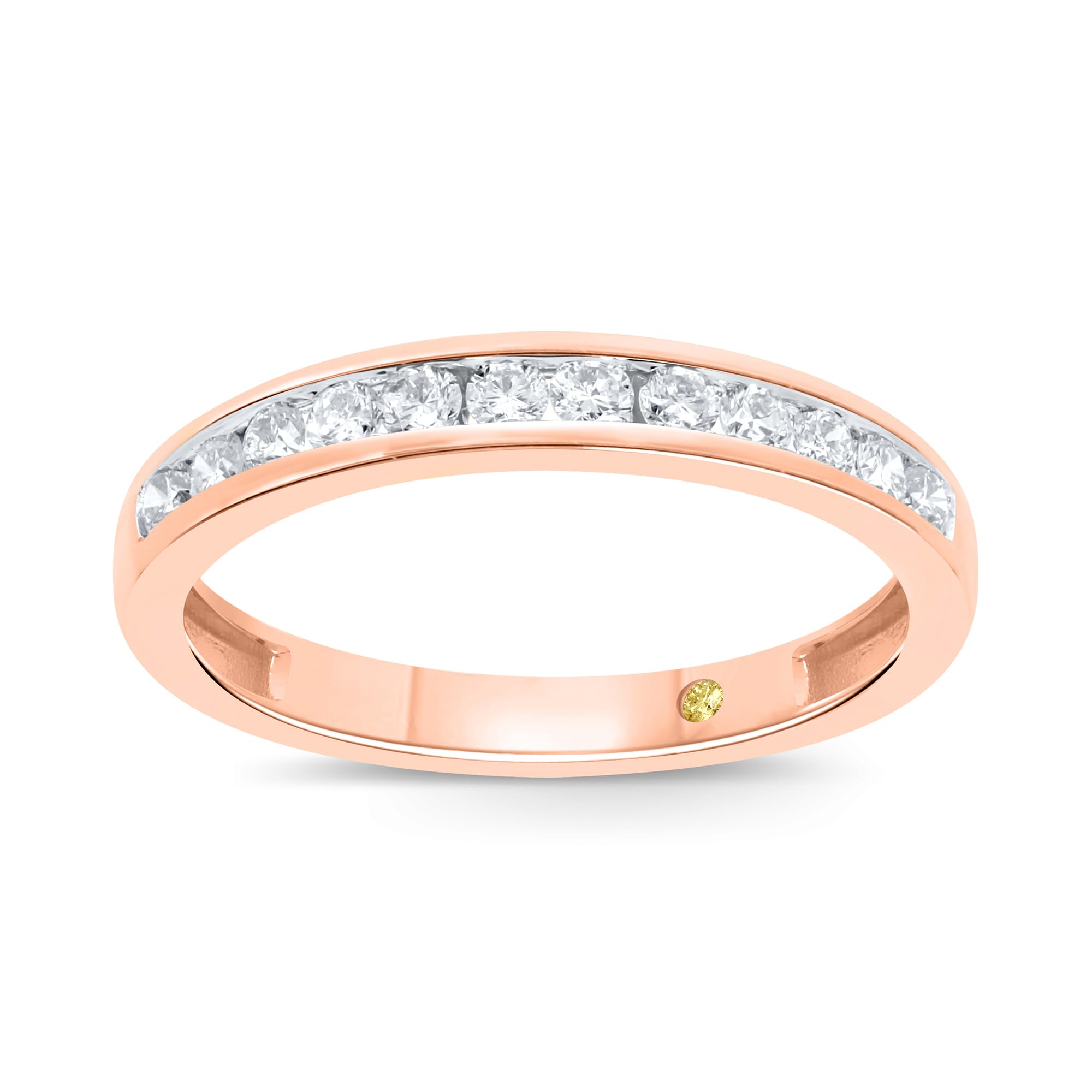 Exquisite Lab Grown Diamond Wedding Rings for Women - 10K Yellow, White & Rose Gold Certified (1/6-1/2 Carat) | Channel Set Diamond Anniversary & Wedding Bands | Perfect for Proposals, Engagements & Special Occasions
