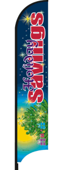 Feather Flag Banner for Holiday Savings - Lightweight & Durable Outdoor Advertising Flag - Perfect for Retail Stores, Car Dealerships & Seasonal Promotions