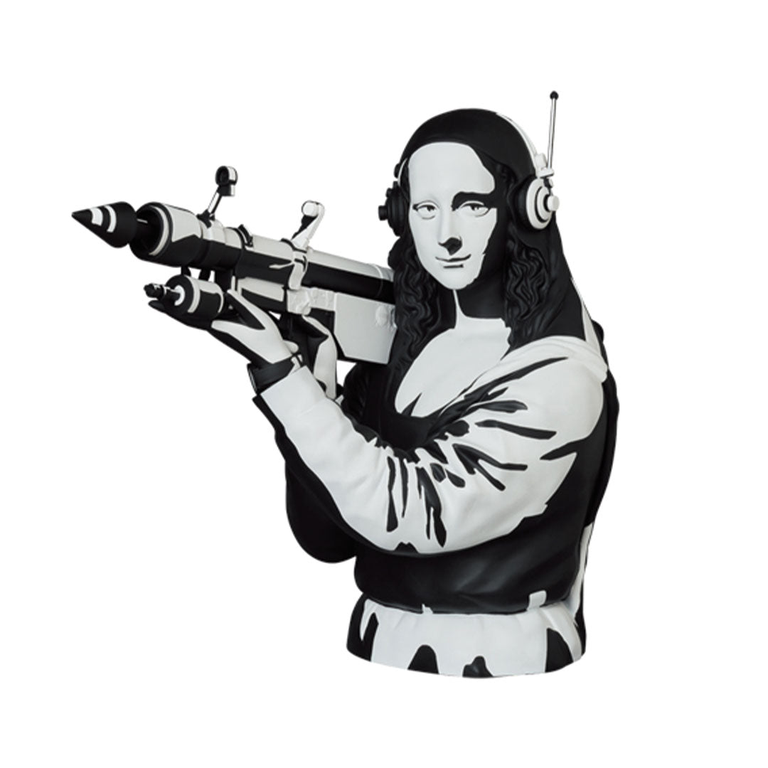 Original Banksy X Medicom Toy Mona Launcher - Limited Edition Art Collectible for Home Decor & Street Art Enthusiasts