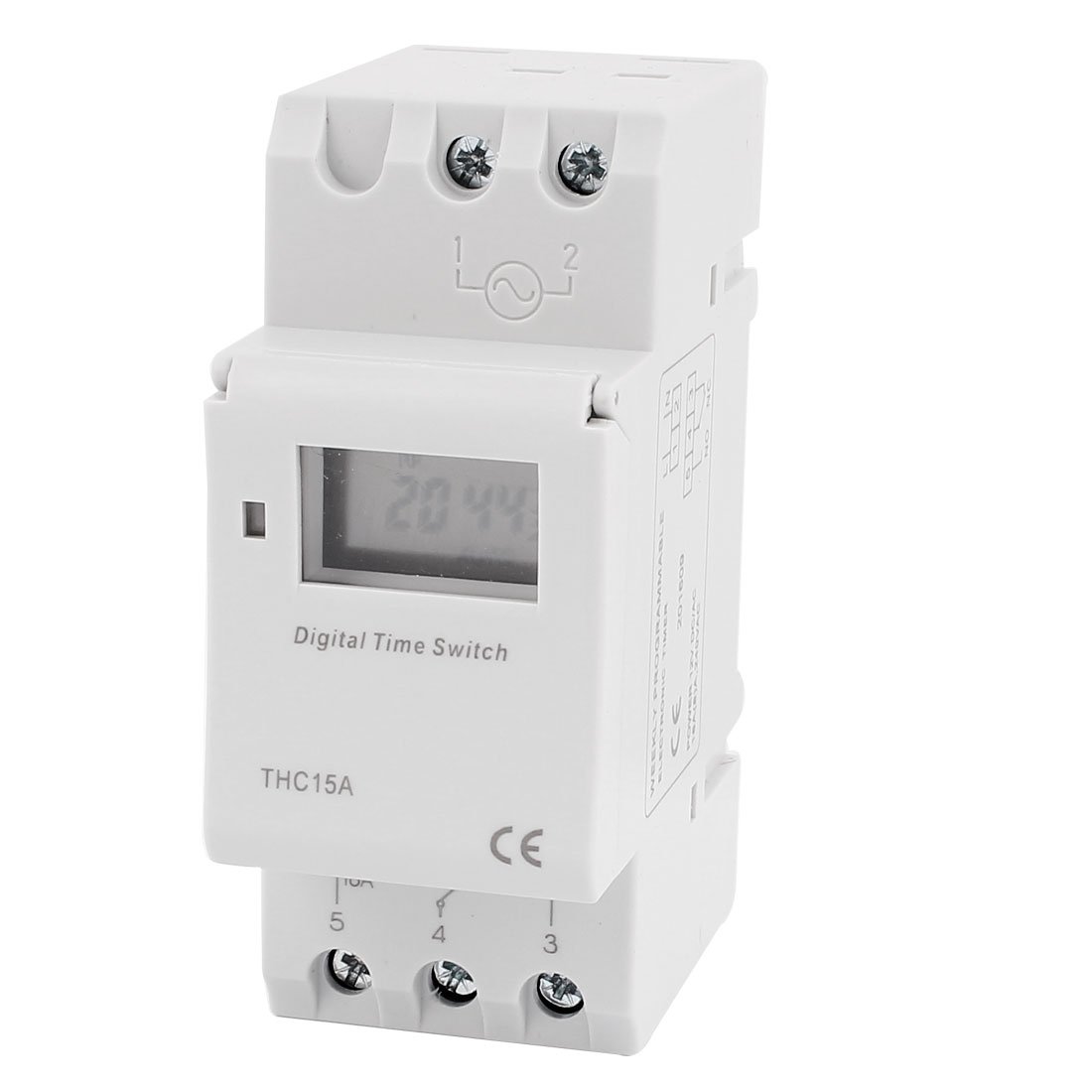THC15A 12V Digital Programmable Timer Switch - LCD Display for AC/DC Electrical Control | Perfect for Home Automation, Irrigation Systems & Appliance Scheduling