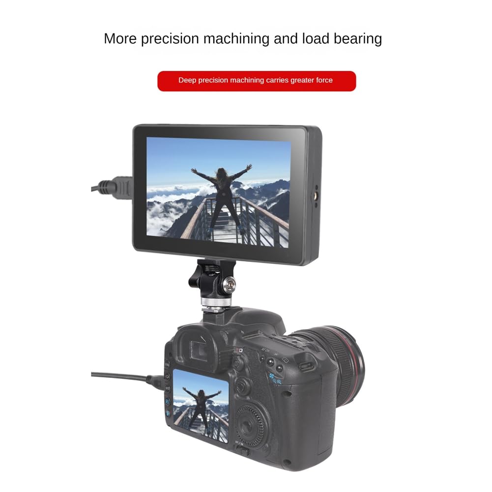 Paociuro 360° Swivel Hot Shoe Mount Adapter with 1/4