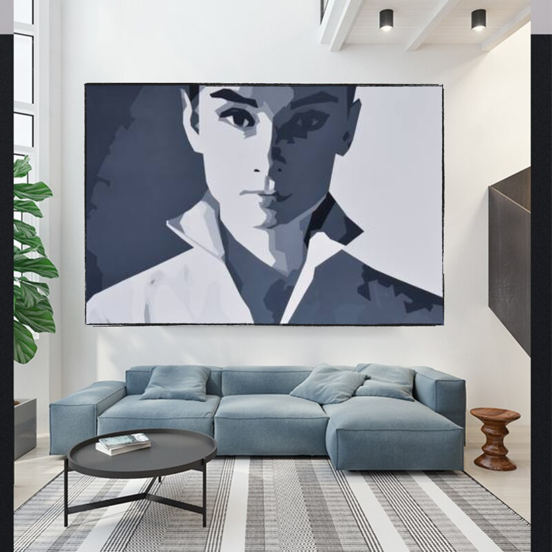 Audrey Hepburn Canvas Art - Exquisite Masterpiece Wall Decor for Living Room, Bedroom & Office | Vintage Hollywood Style Painting