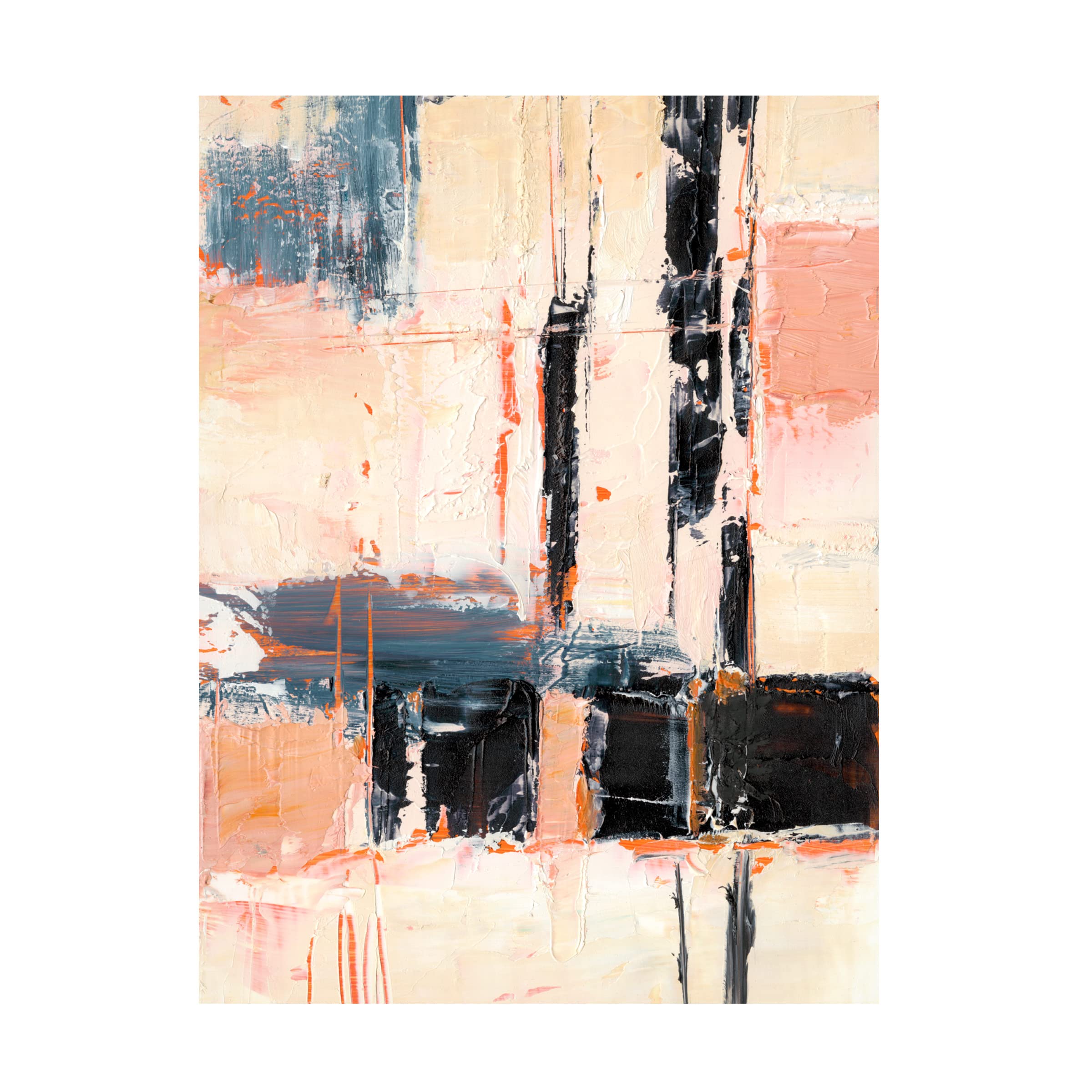 Ethan Harper 'Coral and Sand II' Canvas Wall Art Print - Coastal Beach Decor for Living Room, Bedroom & Office
