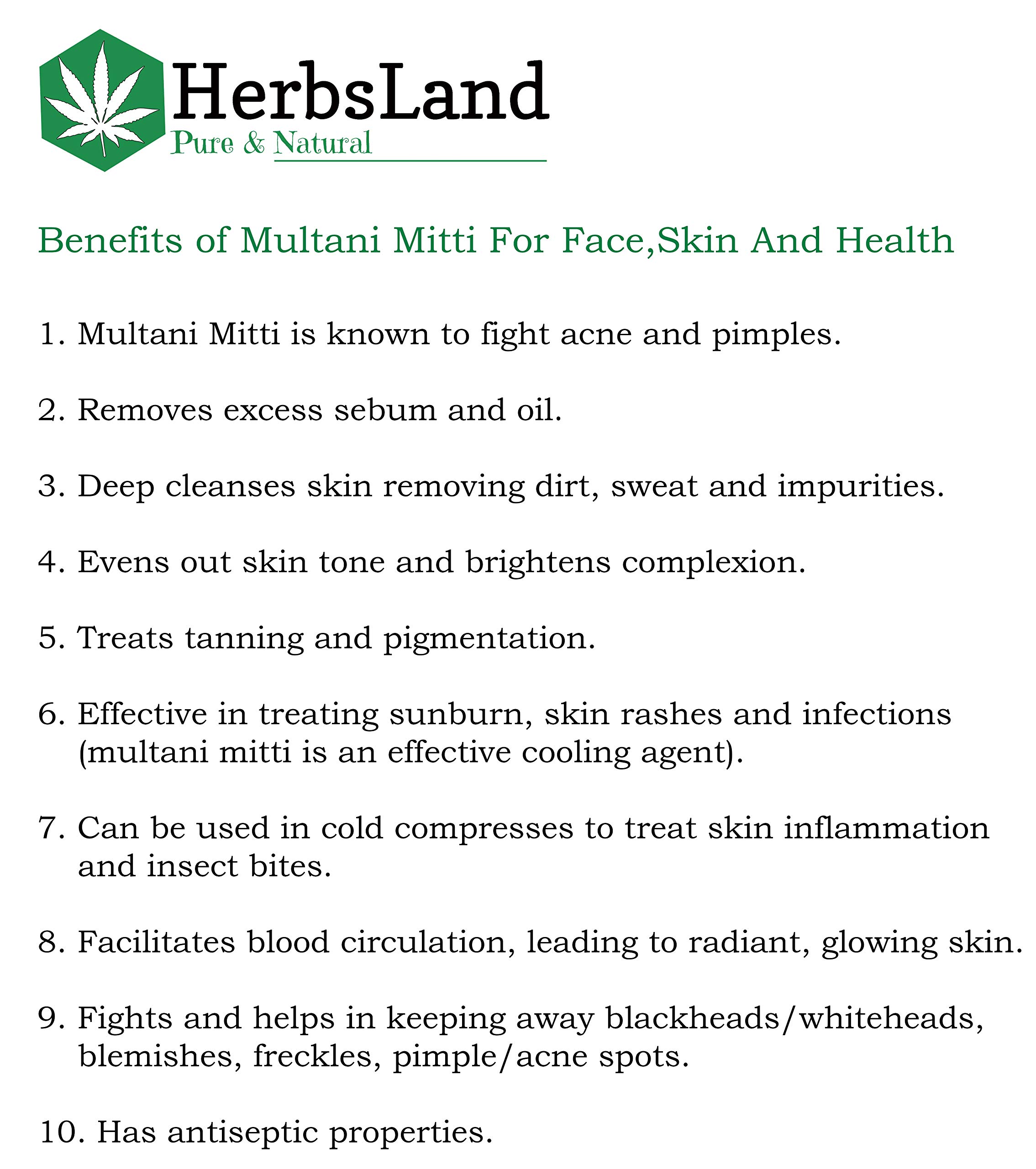 HerbsLand® 100% Natural Beetroot Powder (Beta Vulgaris) - Superfood for Detox & Energy | Multani Mitti Clay & Neem Leaf Powder for Glowing Skin - 100g Each | Perfect for Smoothies, Face Masks & Natural Skincare Routine