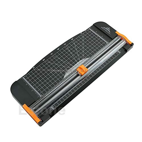 FENGYI A4 Guillotine Paper Cutter Trimmer - Black & Orange for Jielisi 909-5 - Perfect for Office, School, Crafting & Document Cutting