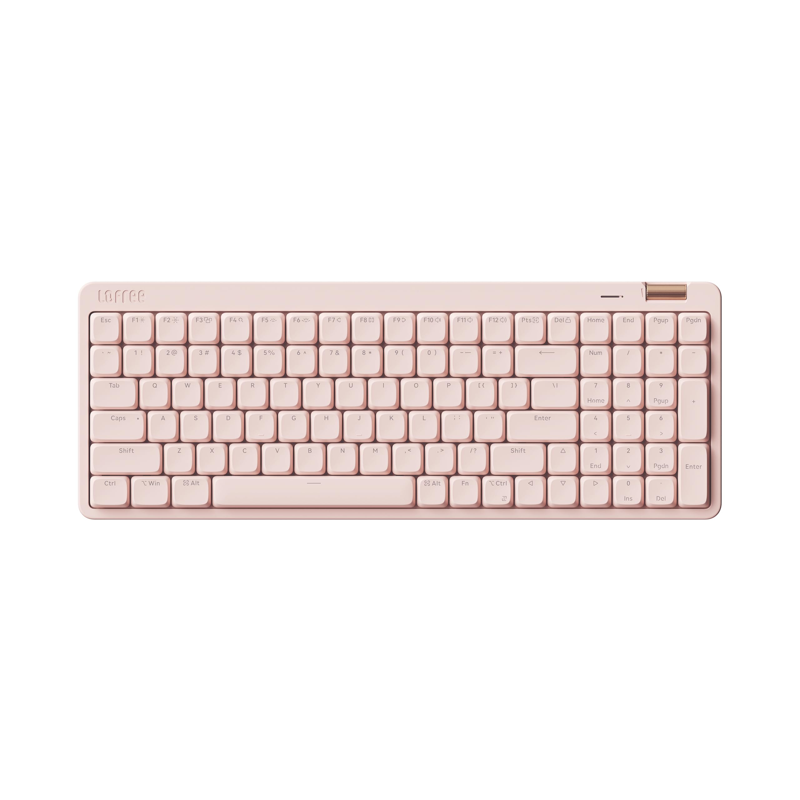 Flow Lite 100-Key Low Profile Wireless Mechanical Keyboard - Hot-Swappable, Rechargeable with 2.4G/BT5.0/Wired Modes for Windows & Mac - Specter Linear Switches (Flamingo Pink) - Perfect for Office Work, Gaming & Programming