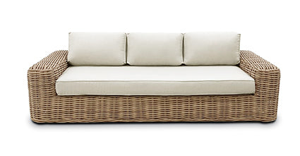 Puglia 3-Seat Sofa - Modern Comfortable Fabric Couch for Living Room, Lounge & Family Room - Perfect for Relaxing, Entertaining & Small Spaces