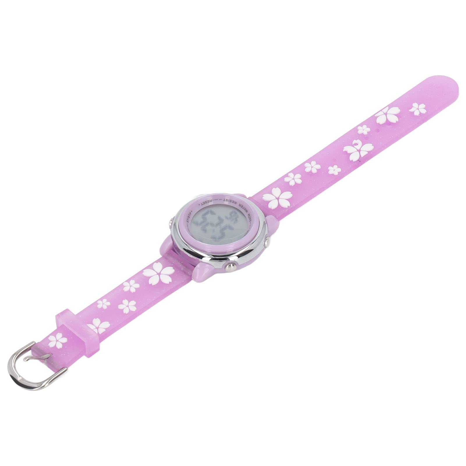 Girls Digital Sports Watch with Alarm Clock & LED Backlight - 3D Cartoon Design Waterproof Watch for Kids Ages 3+ (Purple) - Perfect for School, Sports, and Everyday Wear