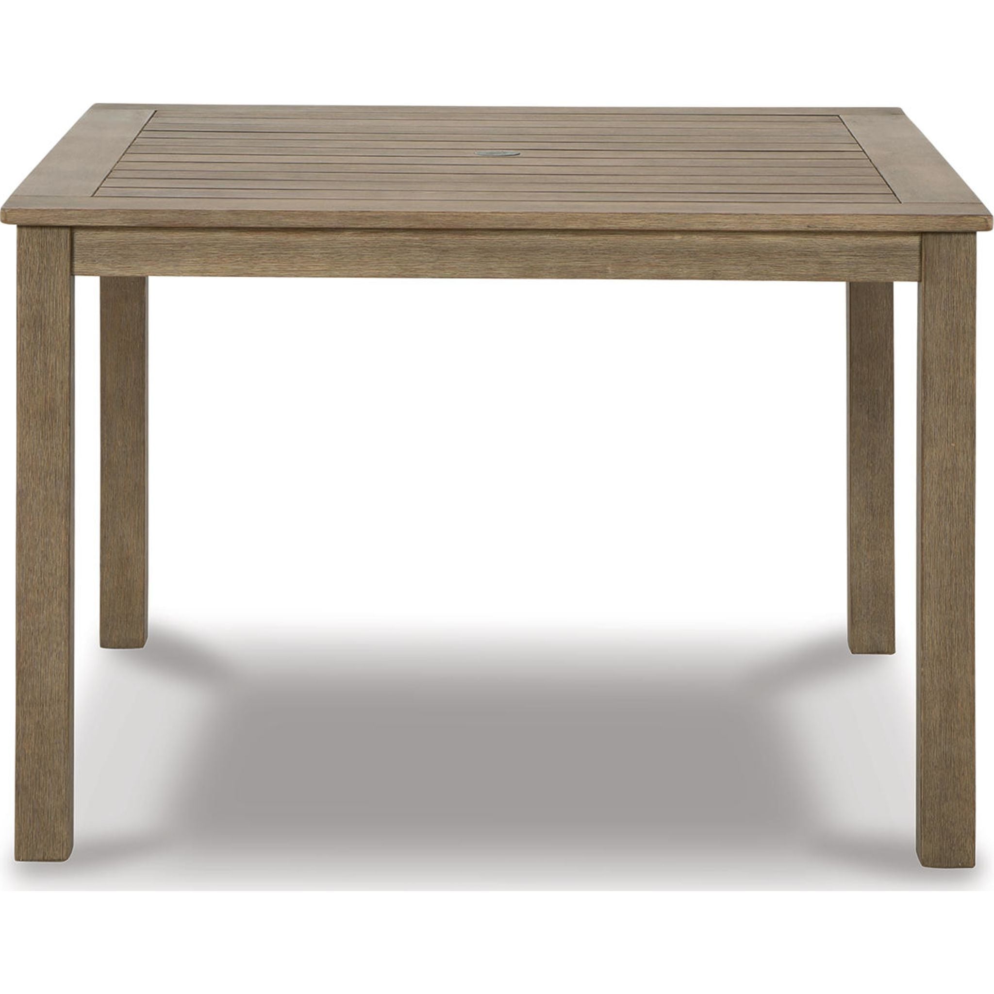 Sturdy Aria Plains Outdoor Dining Table in Brown - Perfect for Patio, Garden, and Backyard Entertaining