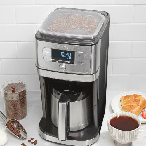 Refurbished CUISINART DGB-850 Burr Grind N' Brew 10-Cup Coffee Maker with Warranty - Perfect for Home, Office & Coffee Enthusiasts