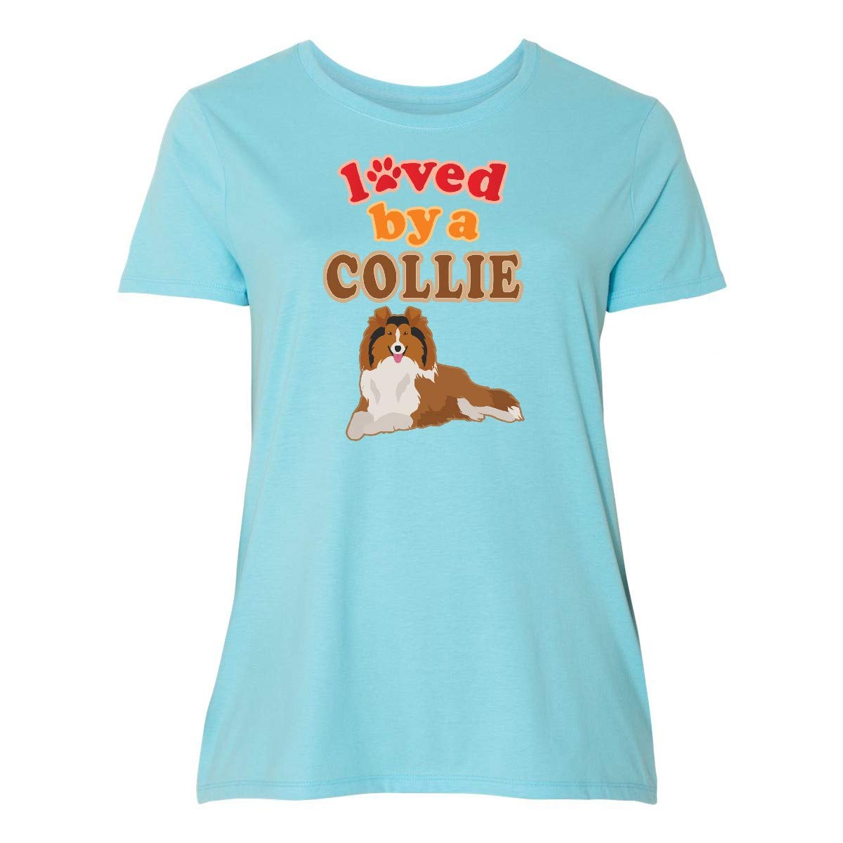 Rough Collie Dog Lover's Gift - Women's Plus Size Graphic T-Shirt | Soft Cotton Tee for Dog Moms, Casual Wear & Pet-Themed Outfits