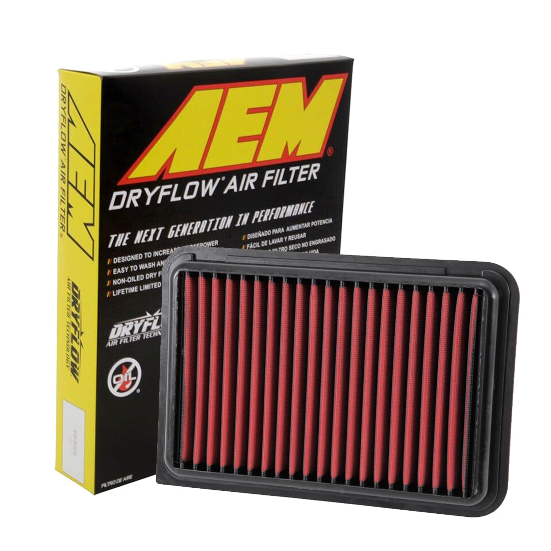 AEM Dryflow Washable Air Filter 28-20370 - High Performance Reusable Air Filter for Cars, Trucks & SUVs - Perfect for Off-Roading & Daily Driving