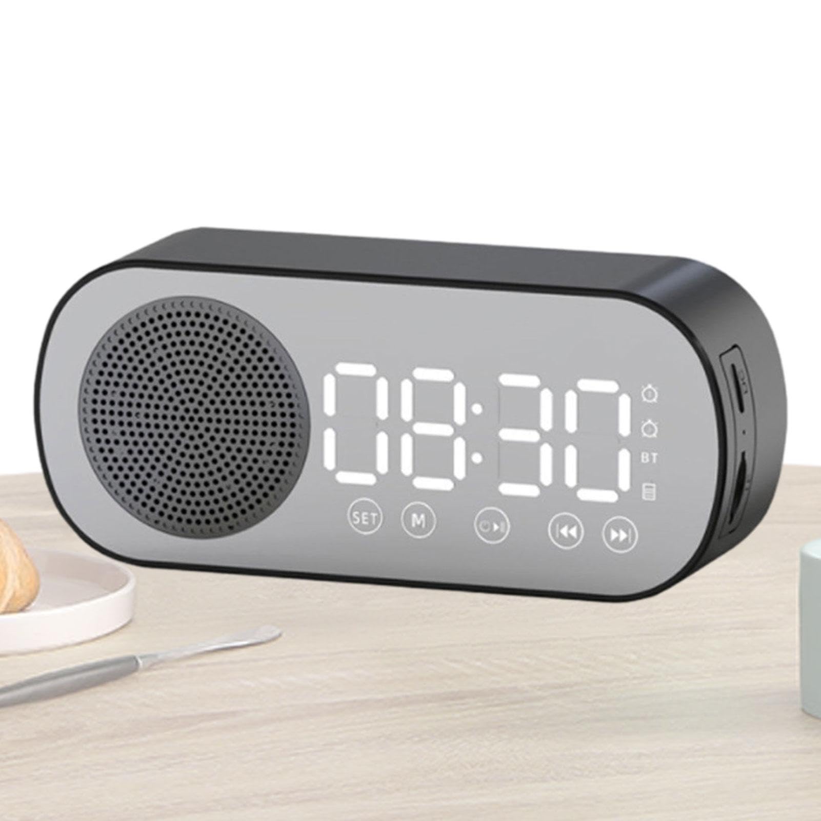 Gifyym Digital Alarm Clock with Speaker - Small LED Display for Bedroom, Office, Teens & Adults | Perfect for Home, Dorm, Travel & Nightstand Use