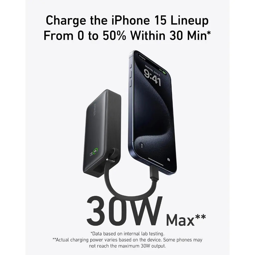 Anker PowerCore 10000mAh Portable Charger with PowerIQ Fast Charging - Ultra-Compact Power Bank for iPhone, Samsung, Android Devices - Perfect for Travel, Camping & Emergency Backup