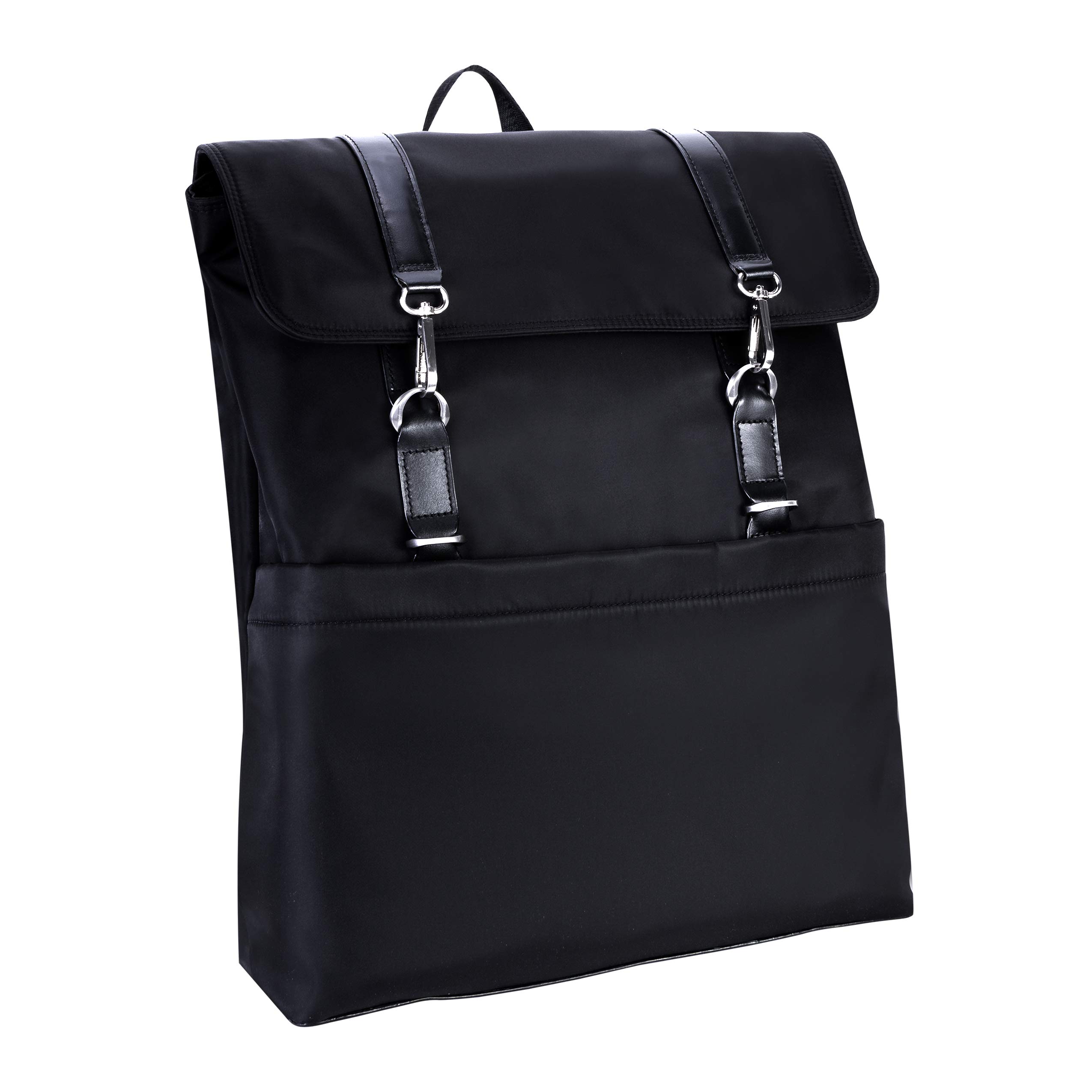 McKlein N Series Element Laptop Backpack for Business & Travel - Durable 15.6 Inch Laptop Compartment, Water-Resistant Black Briefcase - Perfect for Office, Commuting & College Students