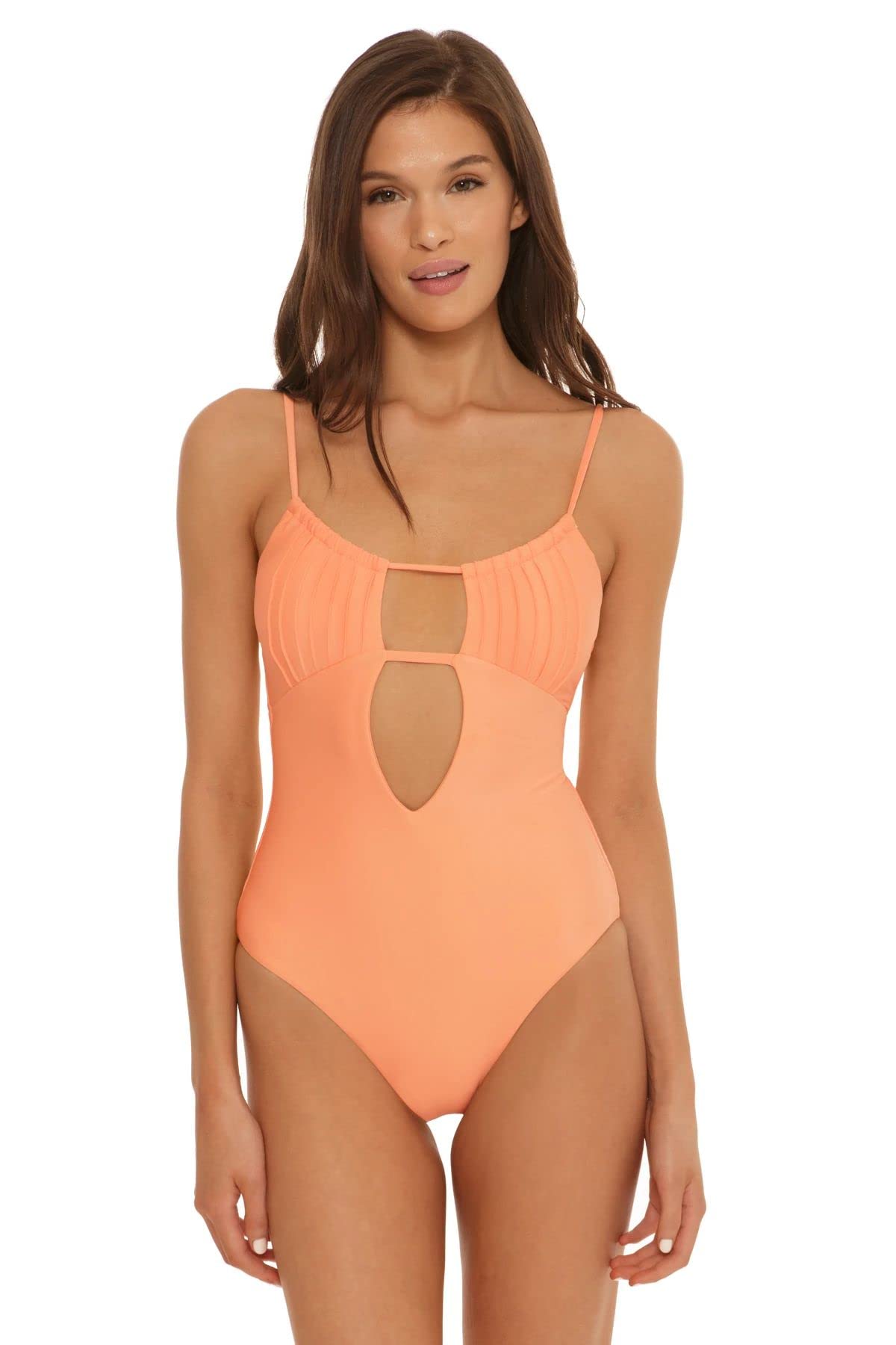 ISABELLA ROSE Plunge Neck One Piece Swimsuit for Women - Sexy High Cut Bathing Suit with Adjustable Straps | Perfect for Beach, Pool & Vacation