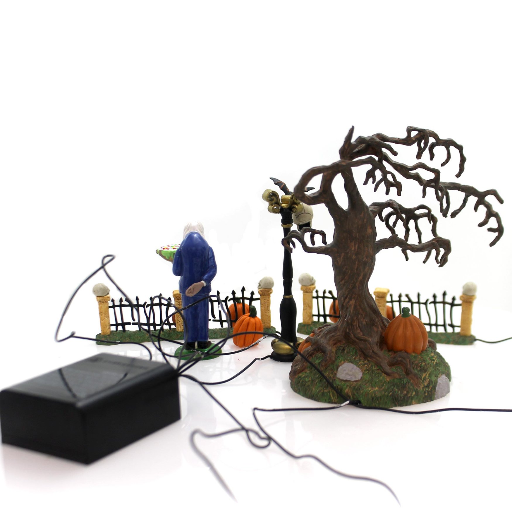 Dept. 56 Halloween Graveyard Landscape Set - Spooky Home Decor for Halloween Party & Haunted House Display