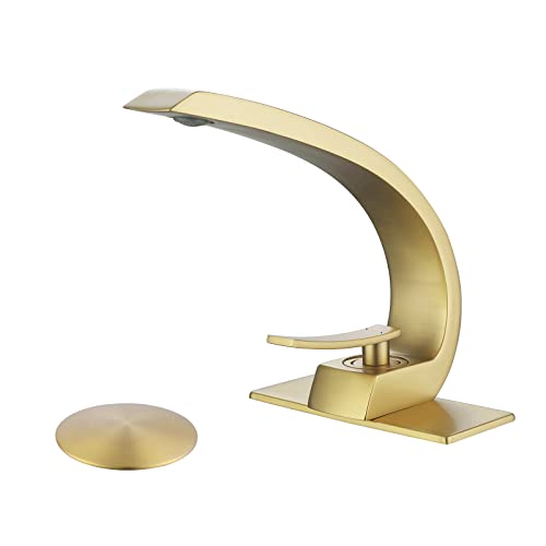 Brushed Gold with Pop Up Drain