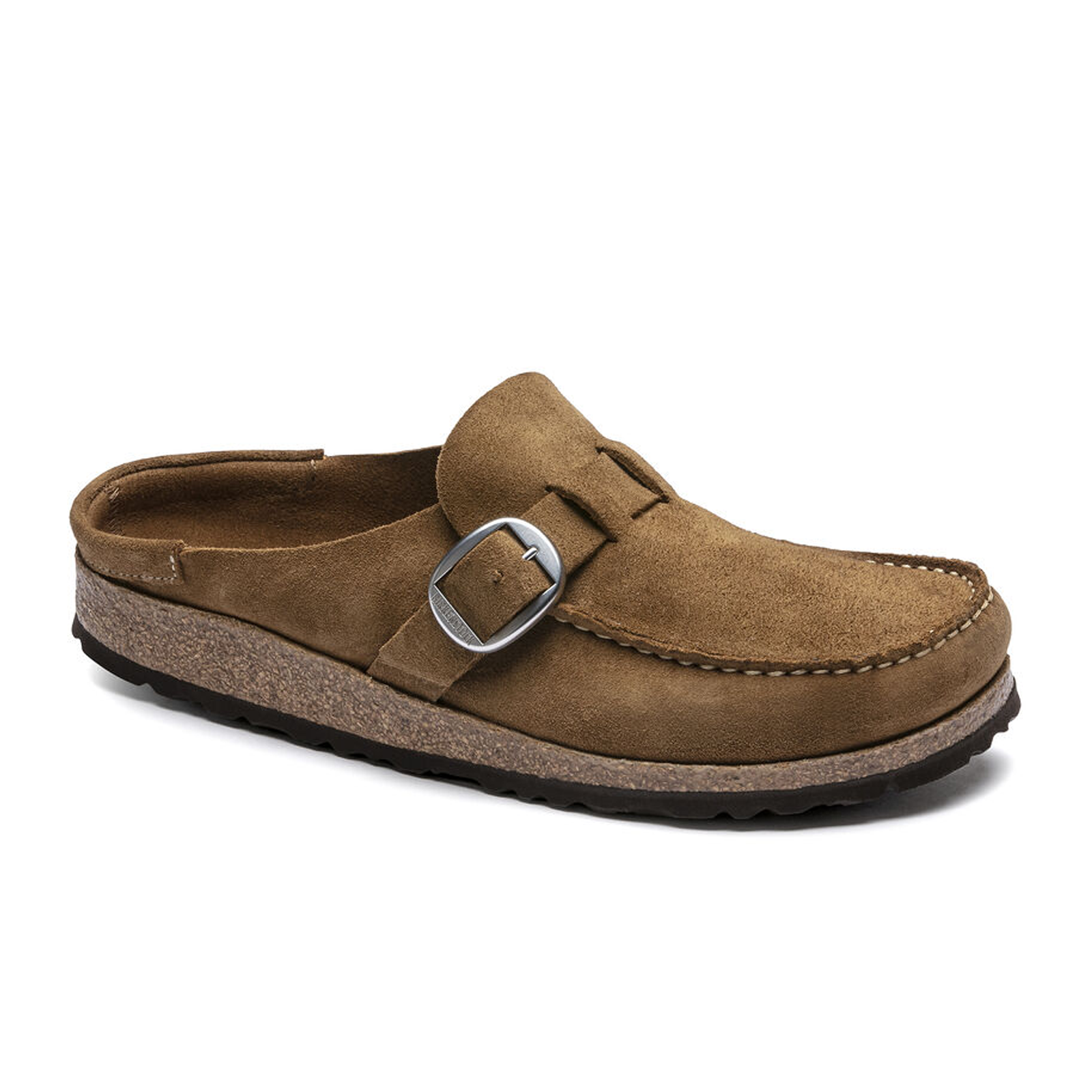 Birkenstock Buckley Narrow Clog for Women - Comfortable Suede Clogs in Tea Color | Perfect for Casual Wear, Work & Home Use