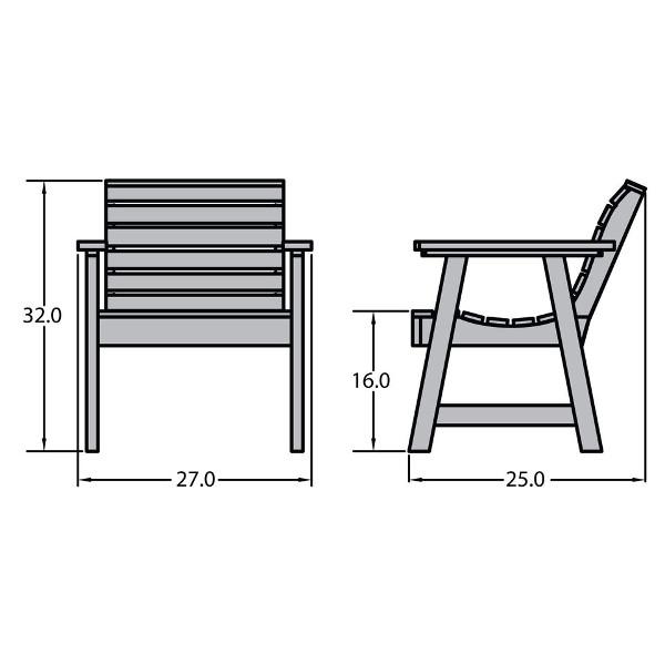 Weather-Resistant Outdoor Garden Chair - Patio, Lawn & Backyard Relaxation - Durable & Comfortable for Sunbathing, Reading & Entertaining