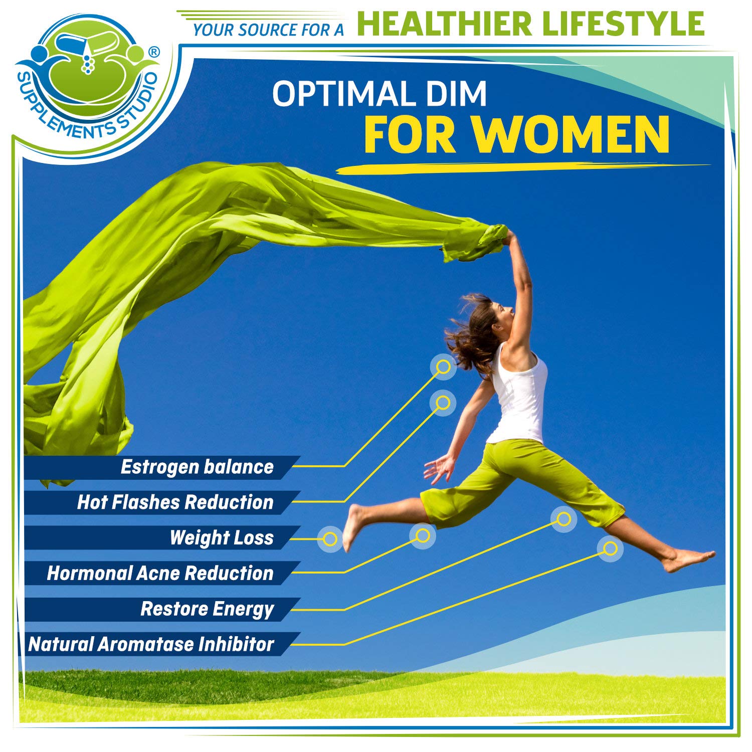 SUPPLEMENTS STUDIO Whole Food Multivitamin - Iron-Free with Liposomal Glutathione & DIM for Hormonal Balance | Optimal Multisystem Support & Master Antioxidant | Daily Wellness & Immune Boost for Active Lifestyles