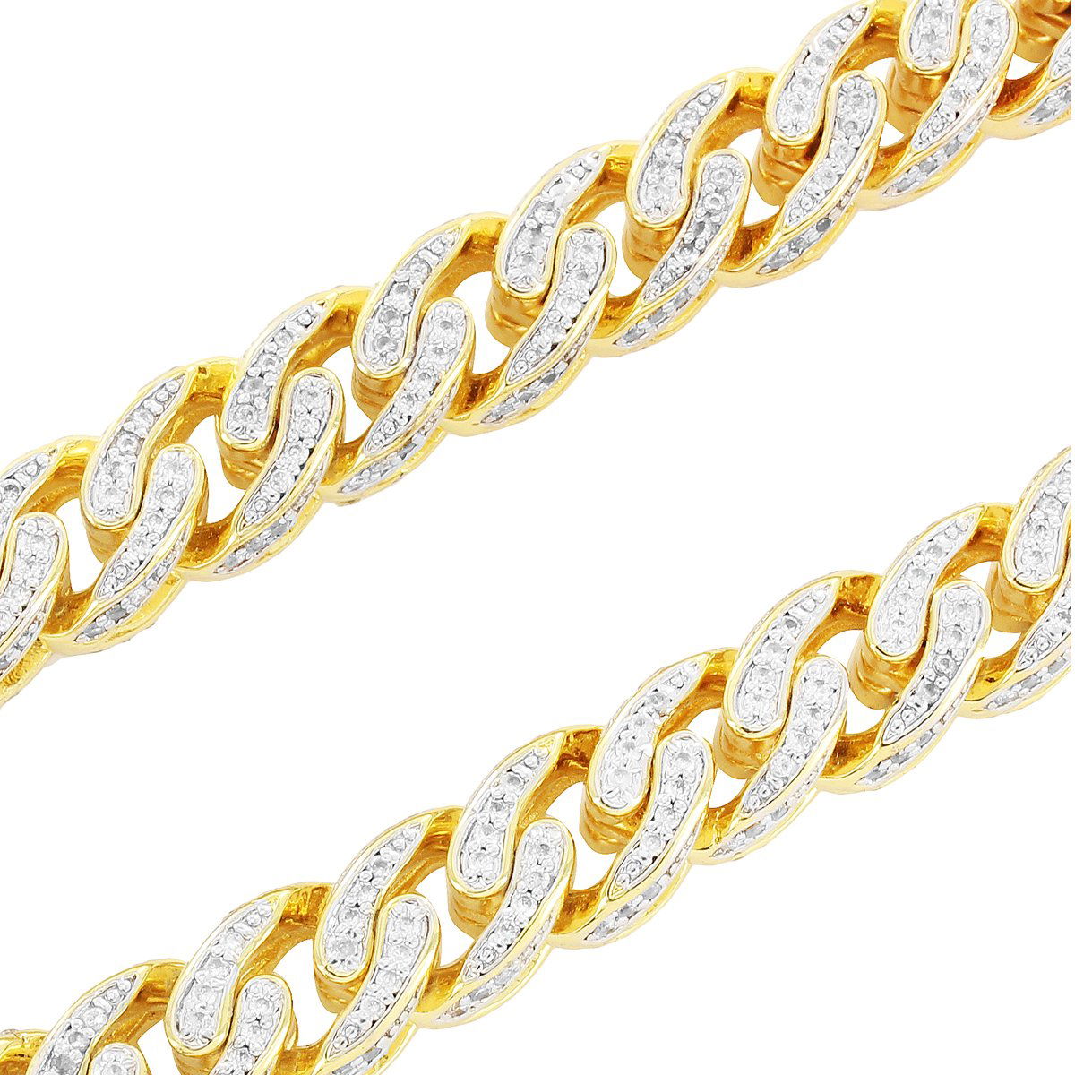 9mm 30 Designer Franco Necklace for Men - Gold/Silver Cuban Link Chain - Perfect for Casual Wear, Parties & Gifts