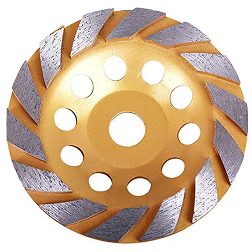 WELLYUK 6 Inch Diamond Cup Grinding Wheel - 14-Segment Heavy Duty Turbo Concrete Grinding Disc for Granite, Stone, Marble, Masonry & Ceramic - Perfect for Surface Preparation, Polishing & Renovation Projects