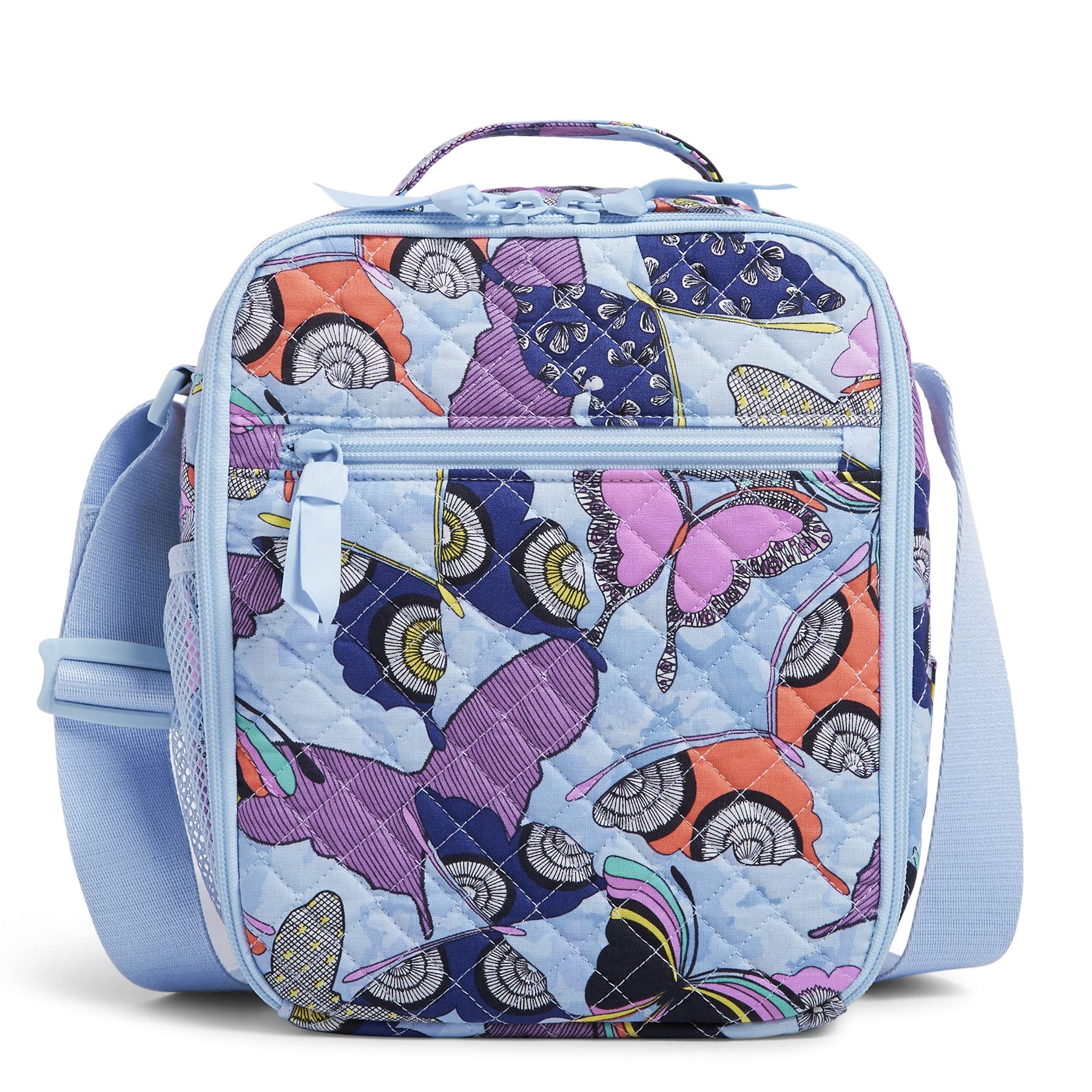 Vera Bradley Women's Cotton Deluxe Bunch Lunch Bag - Insulated Reusable Lunch Tote for Work, School & Picnics | Stylish & Spacious Lunch Box for Women & Teens