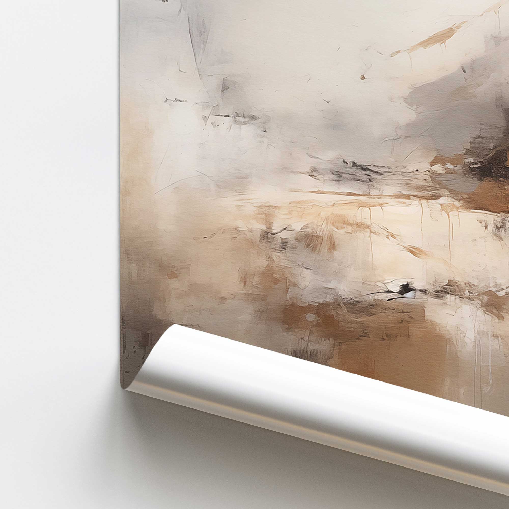 Gentle Gilded Gust III Print - Elegant Wall Art Decor for Living Room, Bedroom & Office | Modern Abstract Canvas Painting for Home & Office Decoration