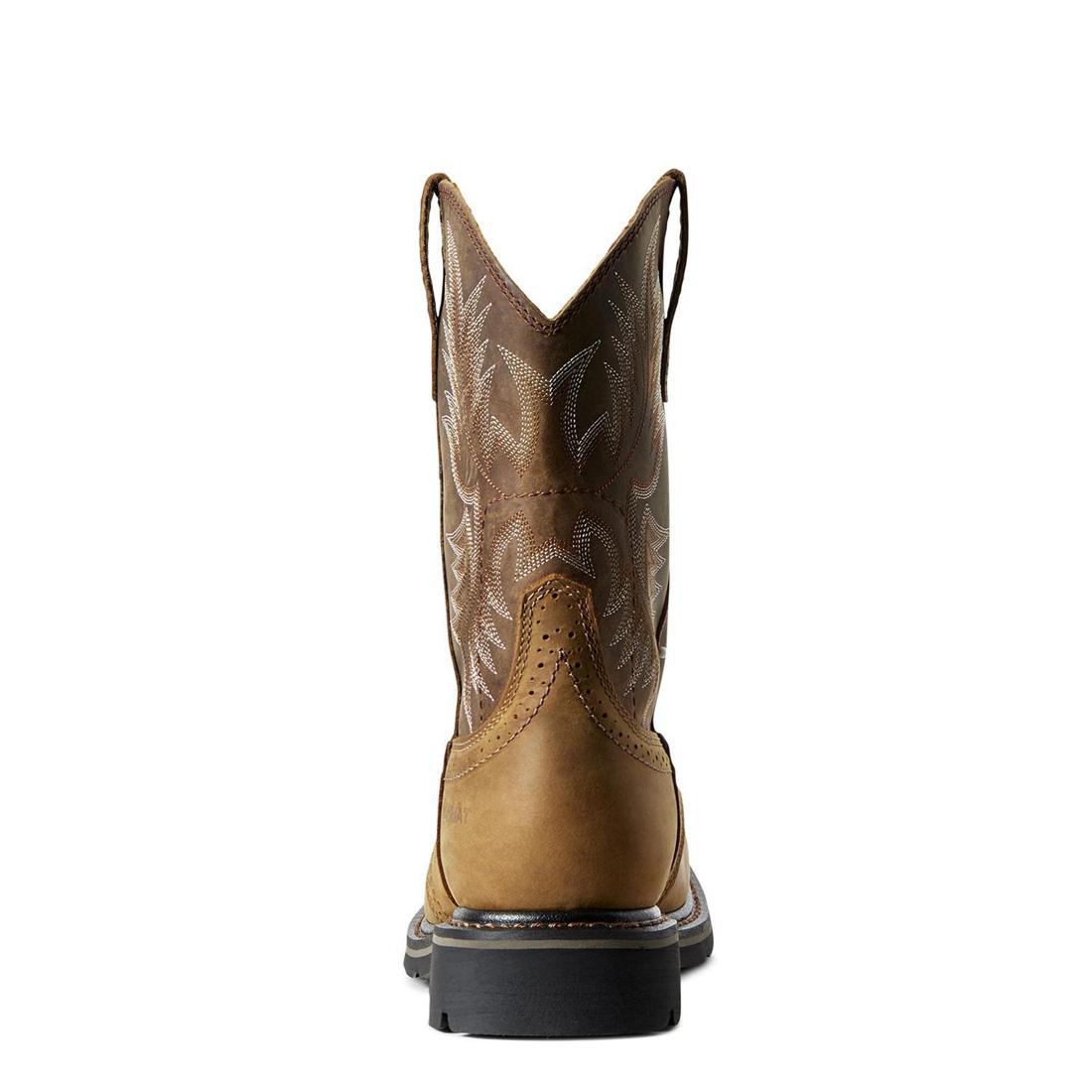 Sierra Soft Toe Wide Square Toe Boot Aged Bark