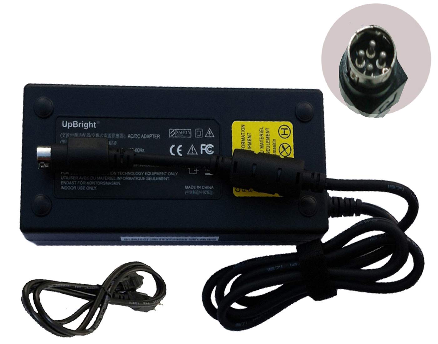 UpBright 54V 4-Pin AC/DC Power Adapter for Cisco SG350-10P-K9-EU 10-Port Gigabit PoE Managed Switch | Replacement Power Supply Cord & Charger PSU | Ideal for Office Network Setup & Small Business IT Infrastructure