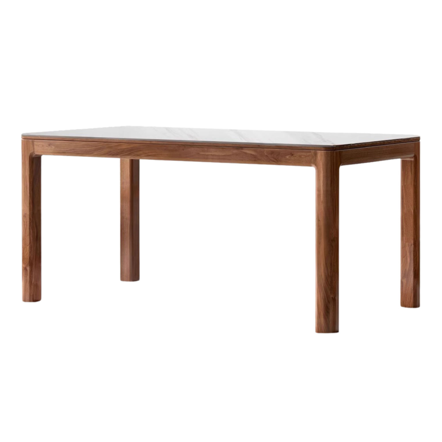 Premium Black Walnut Solid Wood Rock Slab Dining Table - Natural Wood Grain - Rustic Modern Farmhouse Style - Perfect for Dining Rooms, Kitchens & Open Concept Living Spaces