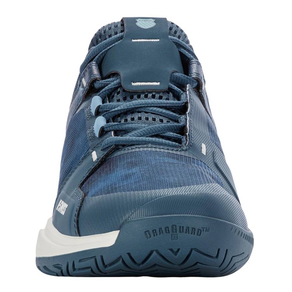 K Swiss Ultrashot Team Men's Tennis Shoes - Lightweight Performance Court Shoes for Men in Indian Teal/Star White | Perfect for Competitive Tennis, Pickleball & Casual Wear