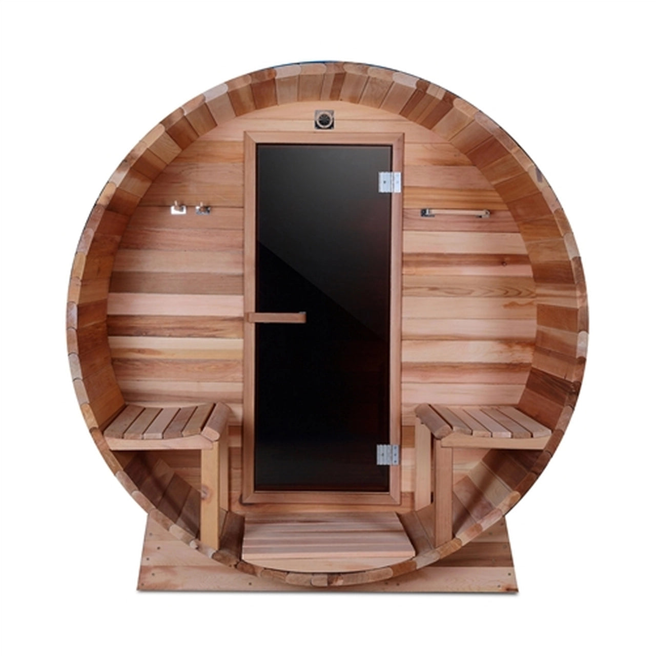 Premium Western Red Cedar Wet & Dry Barrel Sauna for Indoor or Outdoor Use - 9 kW ETL Certified Heater - Fits 8 People - Perfect for Home Spa, Backyard Relaxation & Wellness Retreats