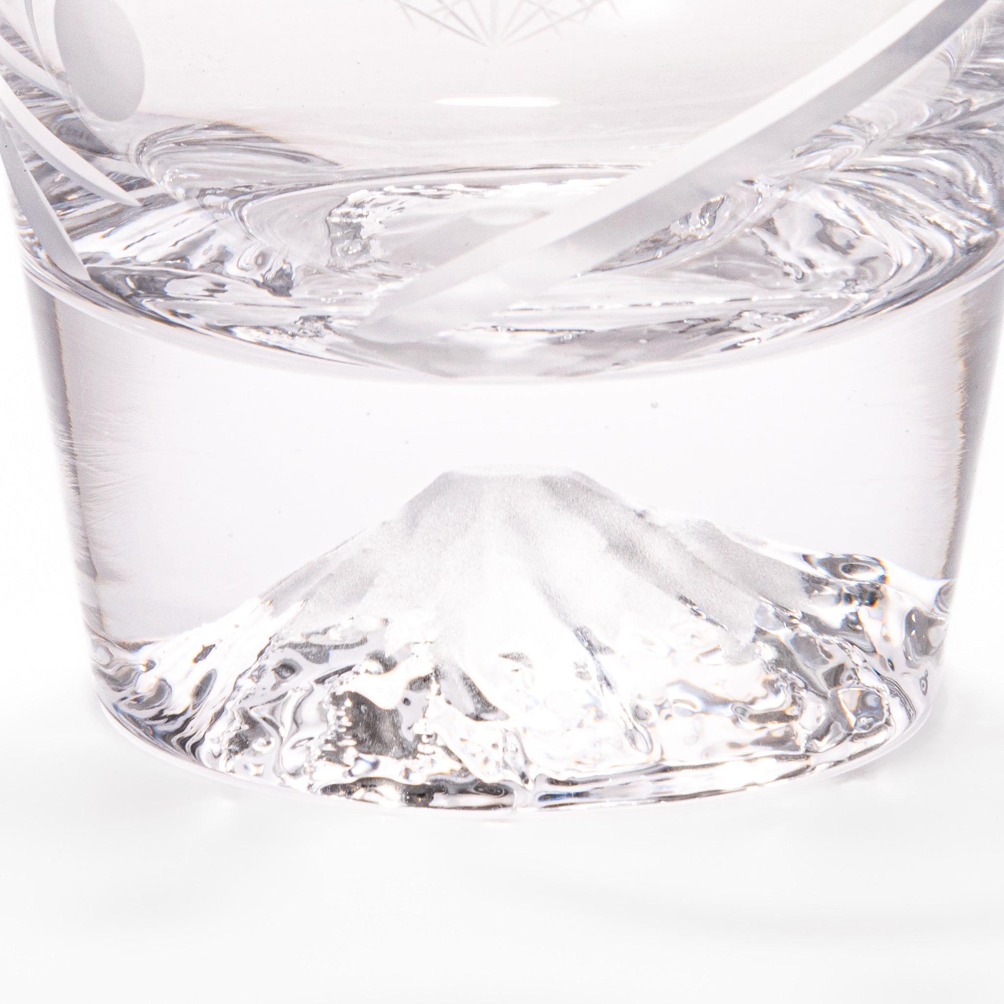 Tajima Mount Fuji Glowing Rocks Glass - Japanese Whiskey Tumbler with LED Base for Cocktails, Barware & Home Decor - Perfect for Parties, Gifts & Nightlight
