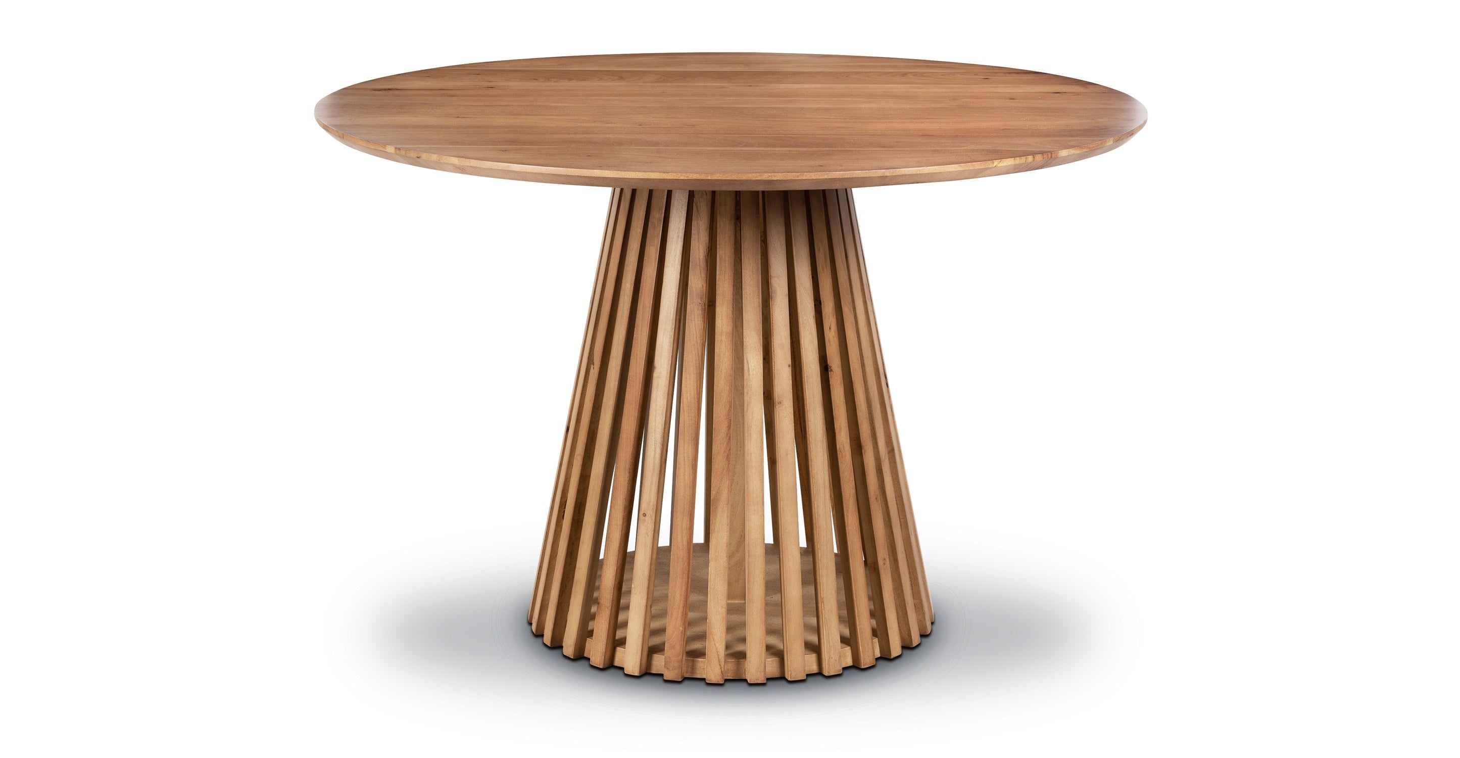 Gigi 46-Inch Round Dining Table - Modern Wood Kitchen Table for Small Spaces, Breakfast Nook & Cozy Family Meals