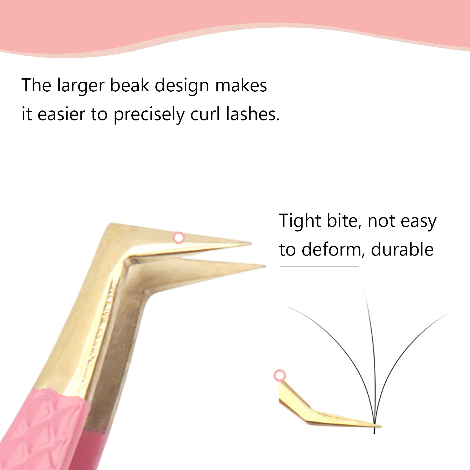 Professional Stainless Steel Eyelash Extension Tweezers - Precision Lash Tweezer for Volume & Classic Extensions | Perfect for Salon, Spa & Home Use