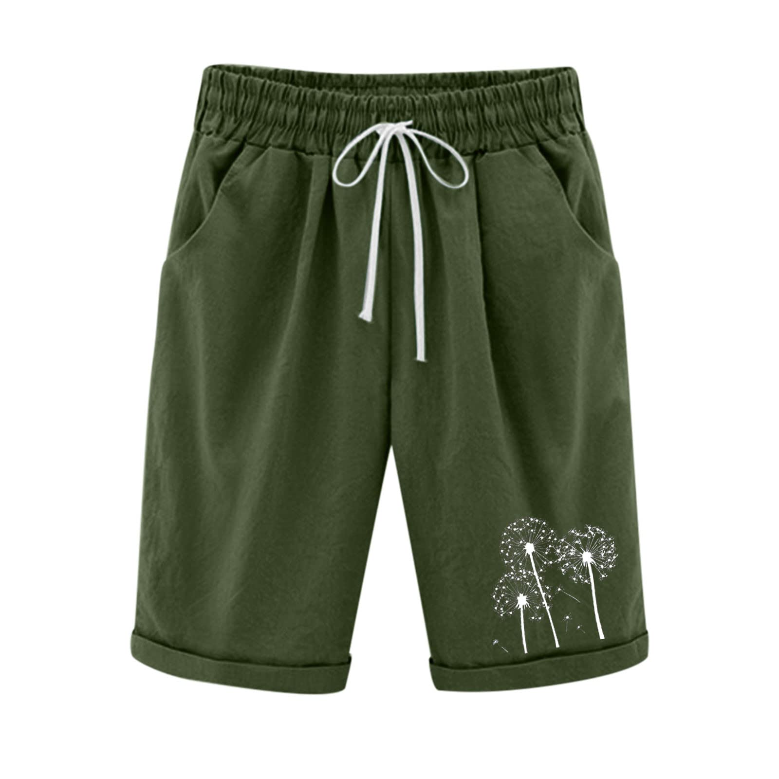 Rvidbe Women's Athletic Shorts - Summer Beach Comfort, Elastic Waist & Loose Fit for Active Lifestyle