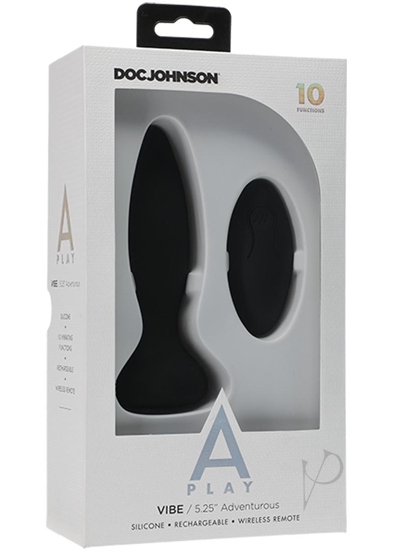 Remote Control Anal Plug - Black Adventurous Play for Couples & Solo Use - Perfect for BDSM, Roleplay & Spicing Up Your Sex Life